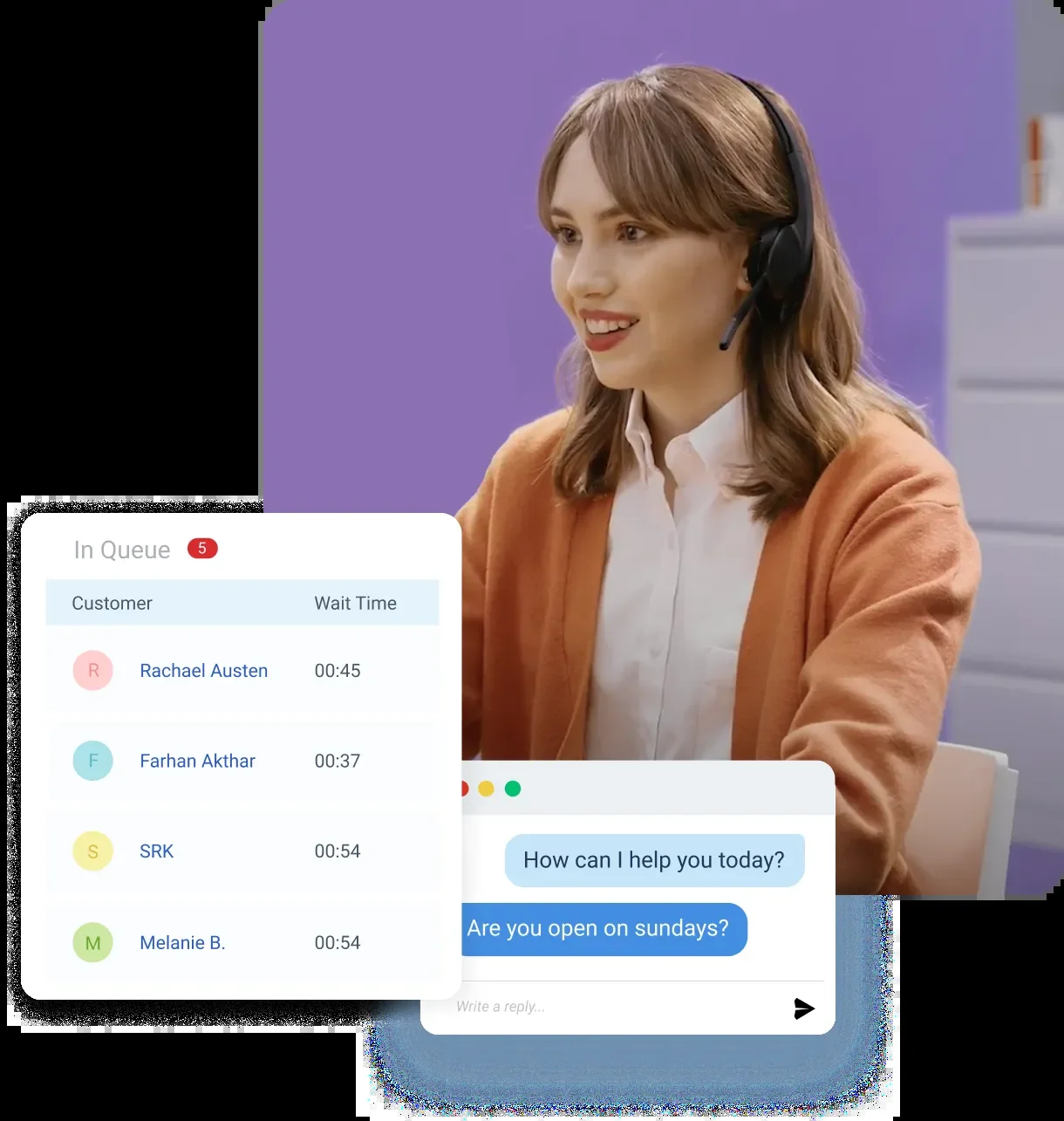 24小时在线客服人员